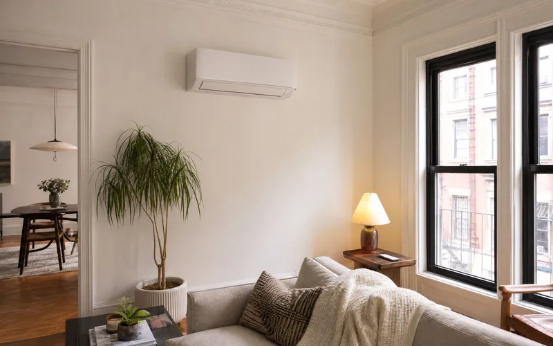Ductless mini split air conditioner installed in a Fordham Bronx home